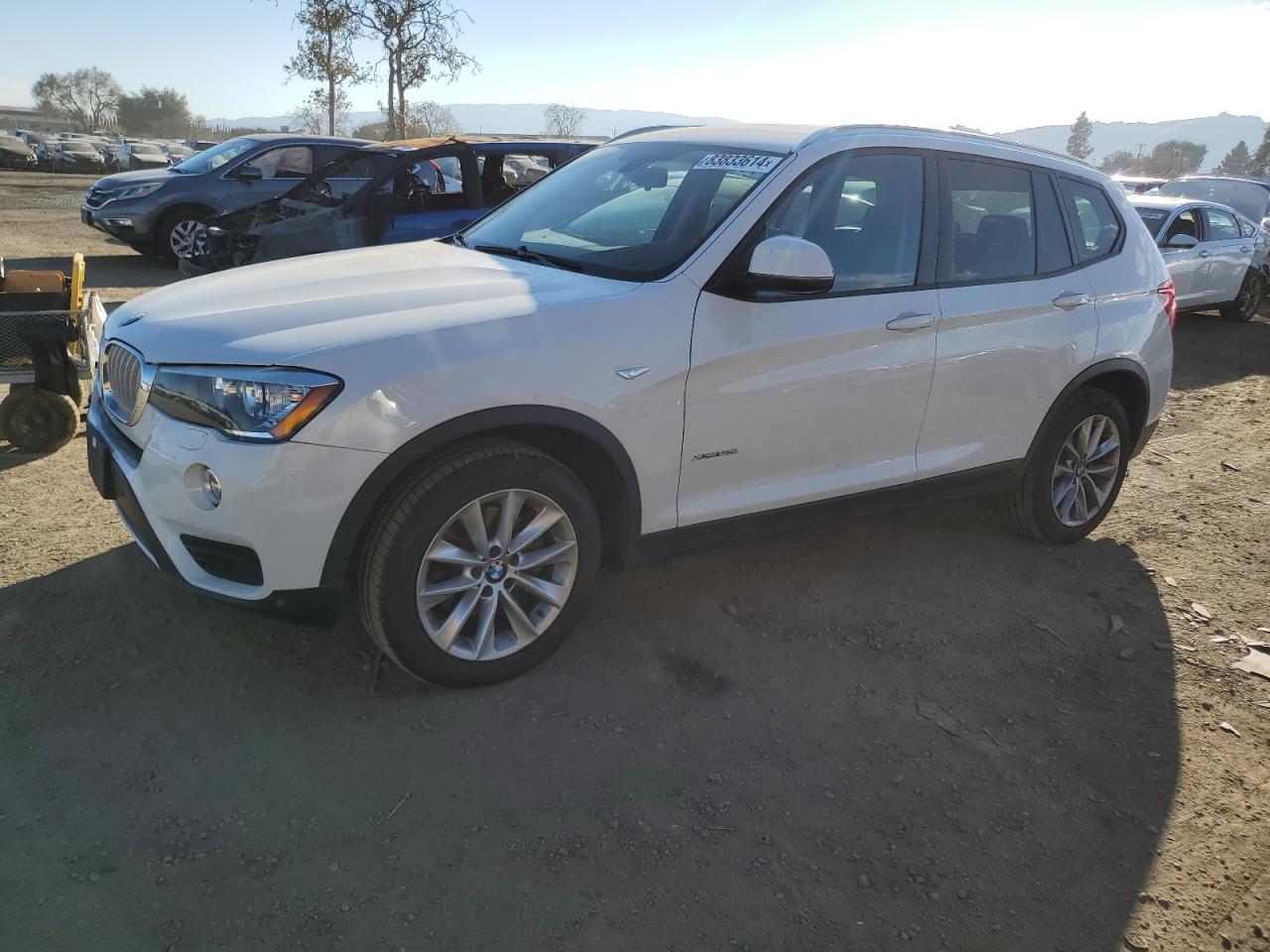 2016 BMW X3 VIN 5UXWX9C55G0D71944