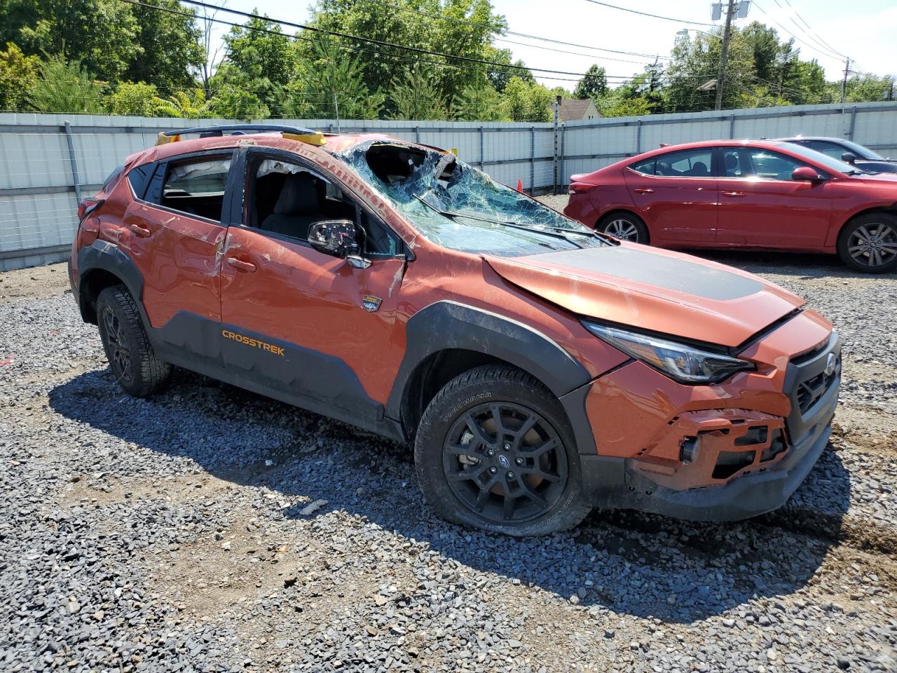 2024 Subaru XV VIN 4S4GUHU63R3757885 Copart auction photo, rollover damage thumbnail 4