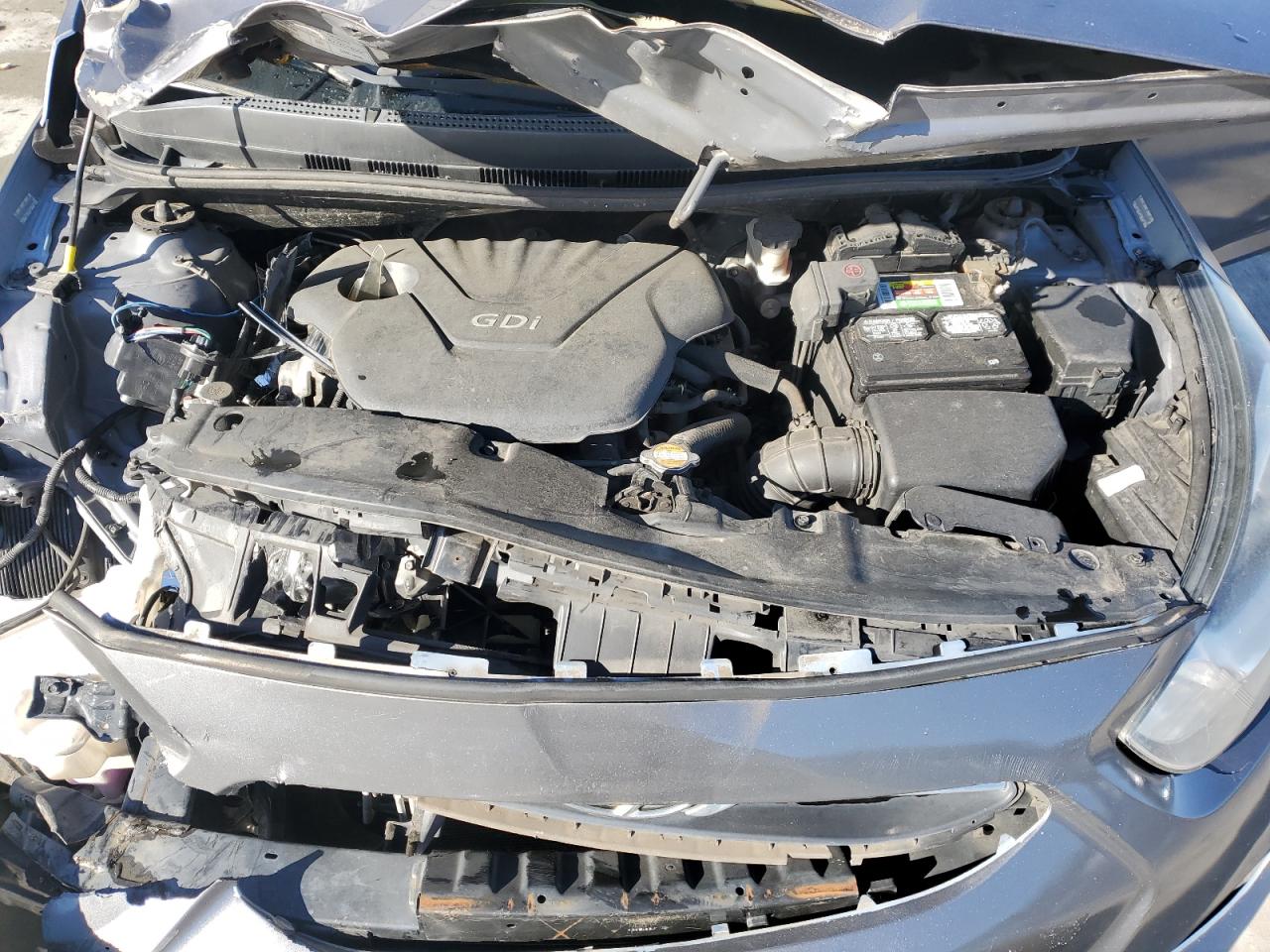 2014 Hyundai Accent VIN KMHCT5AE2EU147203 Copart auction photo, front end / side damage thumbnail 11