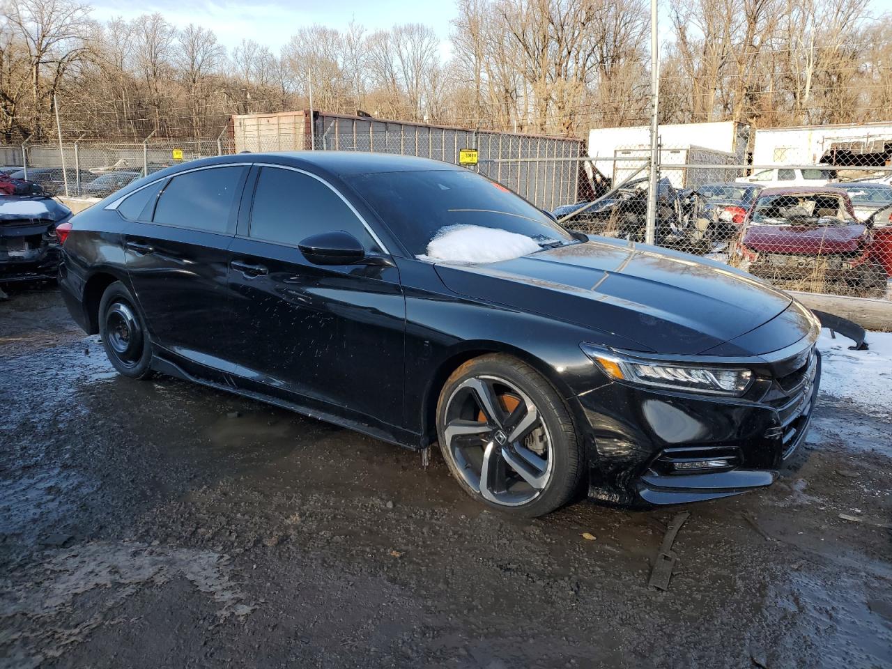 2020 Honda Accord VIN 1HGCV1F3XLA085595 Copart auction photo, minor dent/scratches damage thumbnail 4