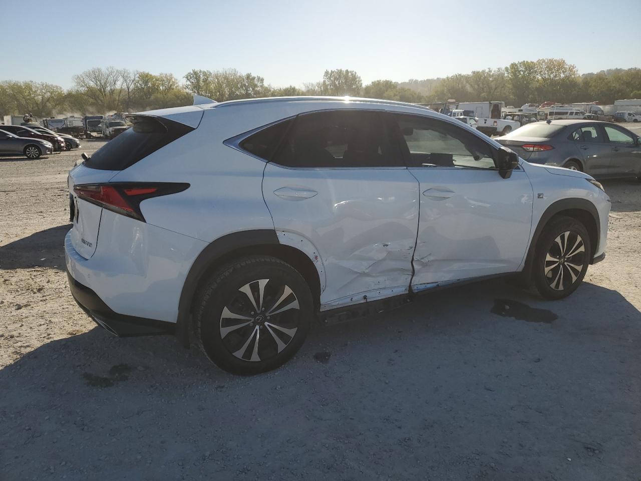2021 Lexus NX VIN JTJSARDZ3M5020249 Copart auction photo, side / undercarriage damage thumbnail 3