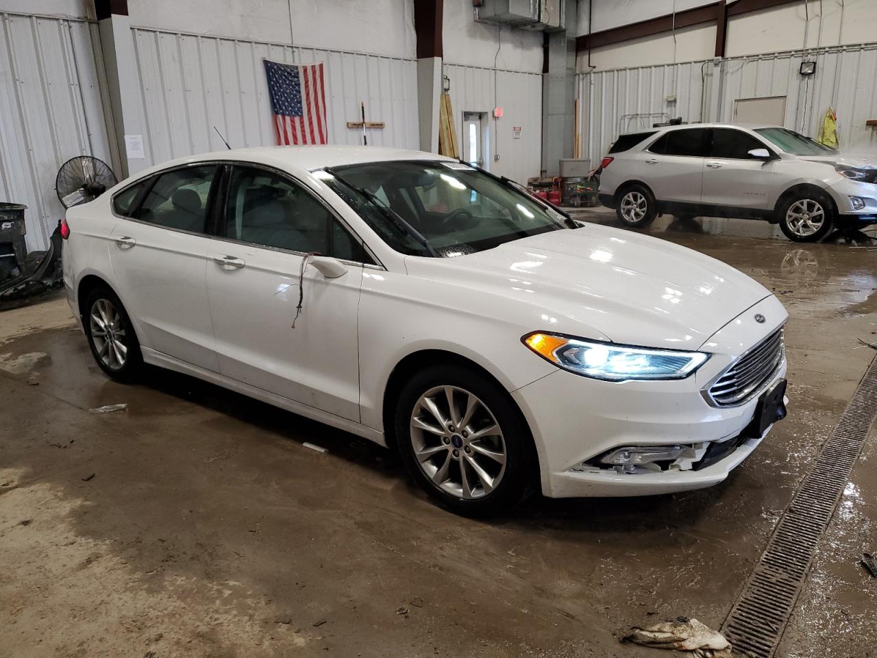 2017 Ford Fusion VIN 3FA6P0HD8HR292155 Copart auction photo, side damage thumbnail 4