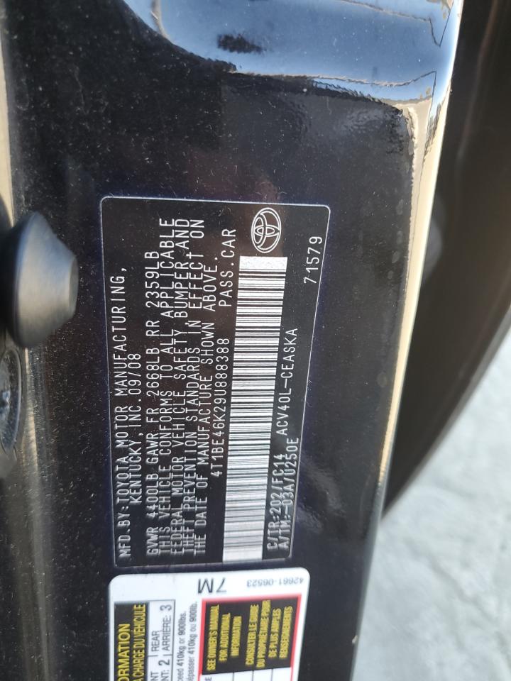 2009 Toyota Camry VIN 4T1BE46K29U888388 Copart auction photo, front end damage thumbnail 12