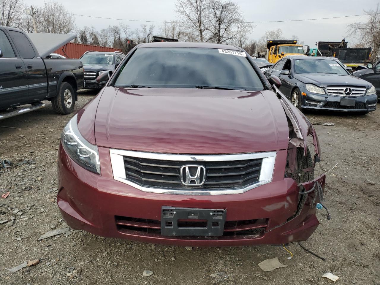 2009 Honda Accord VIN 1HGCP26389A200736 Copart auction photo, front end damage thumbnail 5