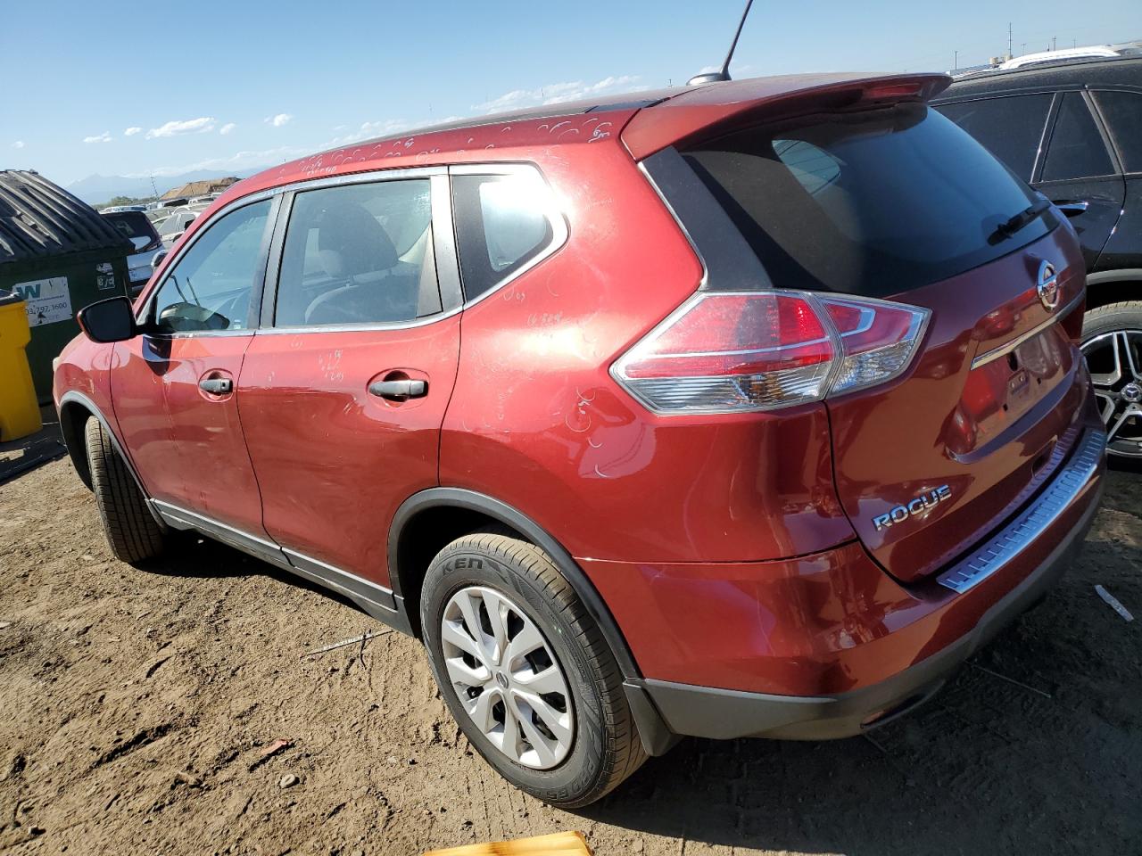 2016 Nissan Rogue VIN KNMAT2MV2GP617107 Copart auction photo, hail damage thumbnail 2