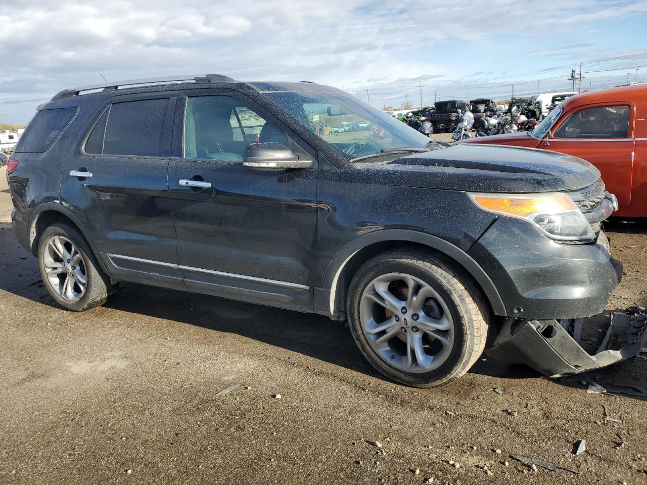 2013 Ford Explorer VIN 1FM5K8F82DGA12901 Copart auction photo, front end damage thumbnail 4