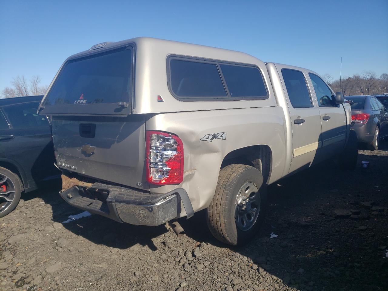2009 Chevrolet Silverado VIN 3GCEK23C49G221370 Copart auction photo, front end / rear end damage thumbnail 3