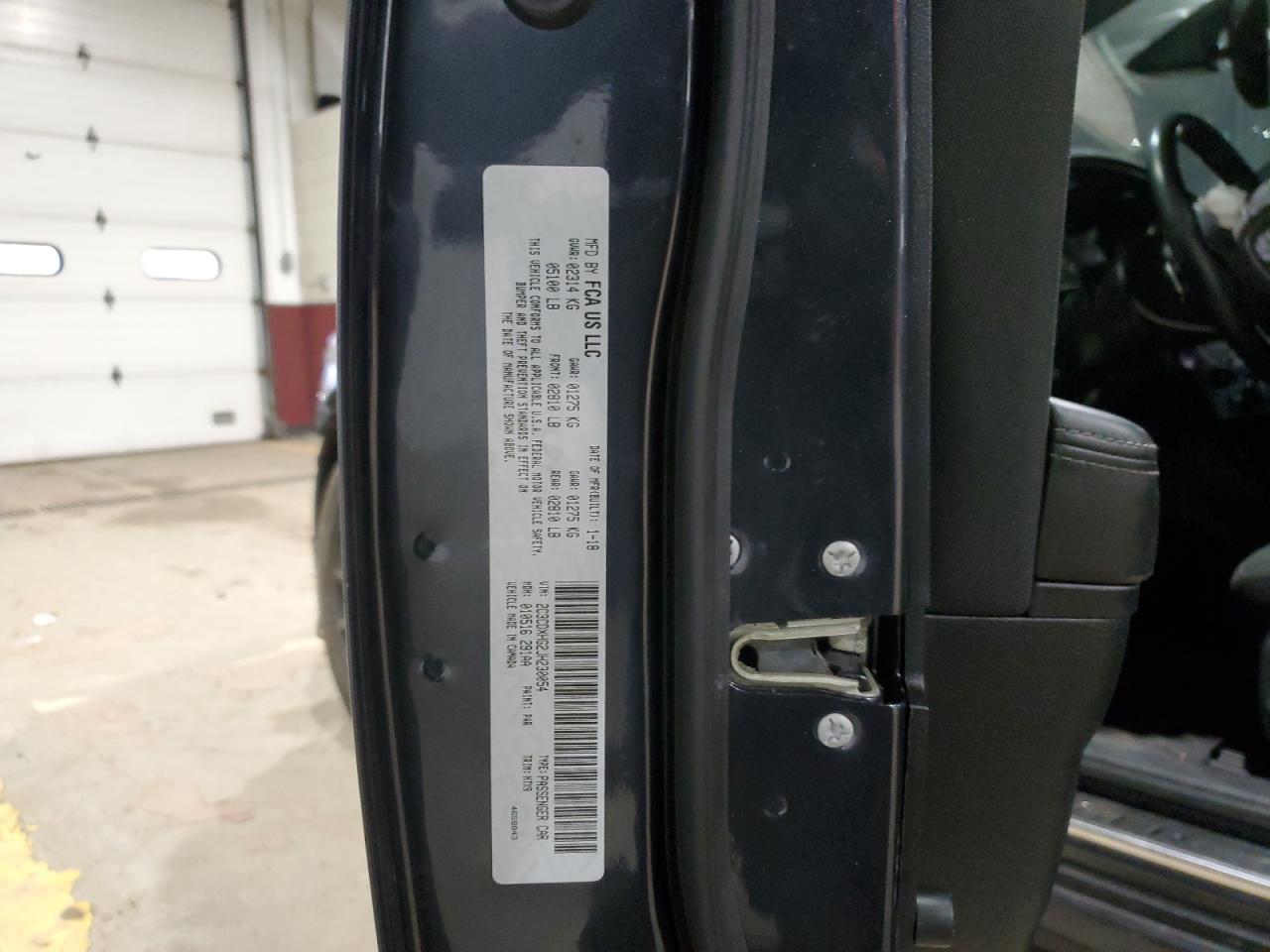 2018 Dodge Charger VIN 2C3CDXHG2JH230054 Copart auction photo, front end / minor dent/scratches damage thumbnail 12