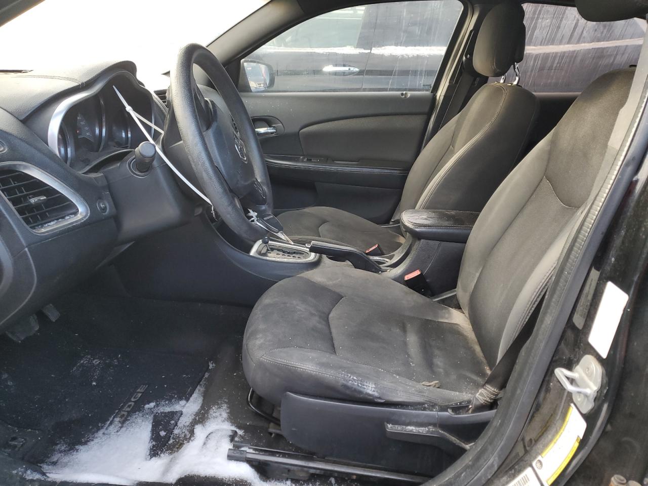 2012 Dodge Avenger VIN 1C3CDZAB3CN220170 Copart auction photo, side / front end damage thumbnail 7