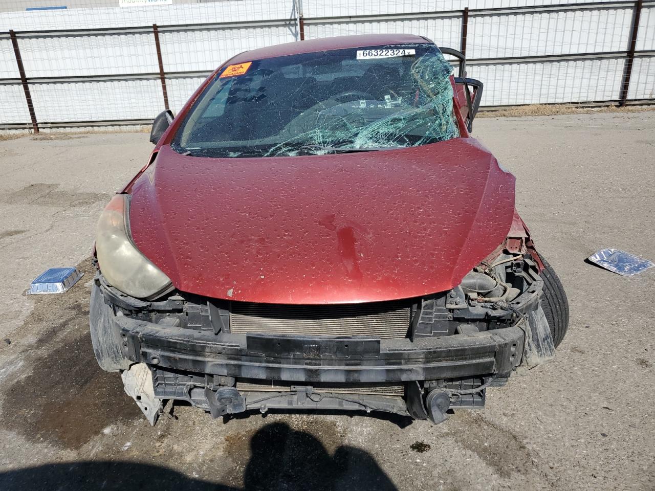 2013 Hyundai Elantra VIN KMHDH4AE7DU528849 Copart auction photo, all over damage thumbnail 5