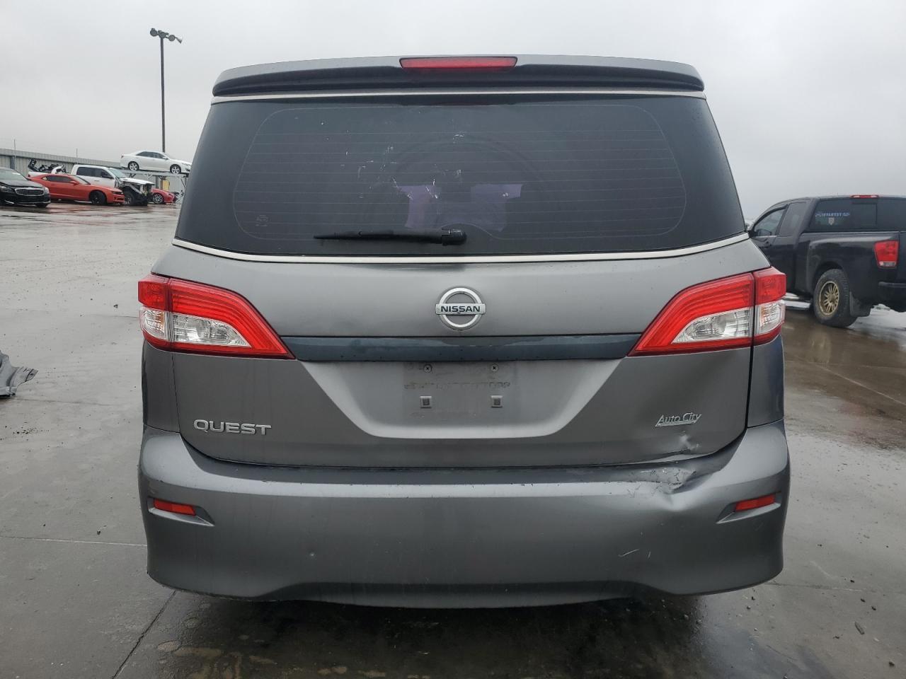 2014 Nissan Quest VIN JN8AE2KP9E9103999 Copart auction photo, front end / side damage thumbnail 6