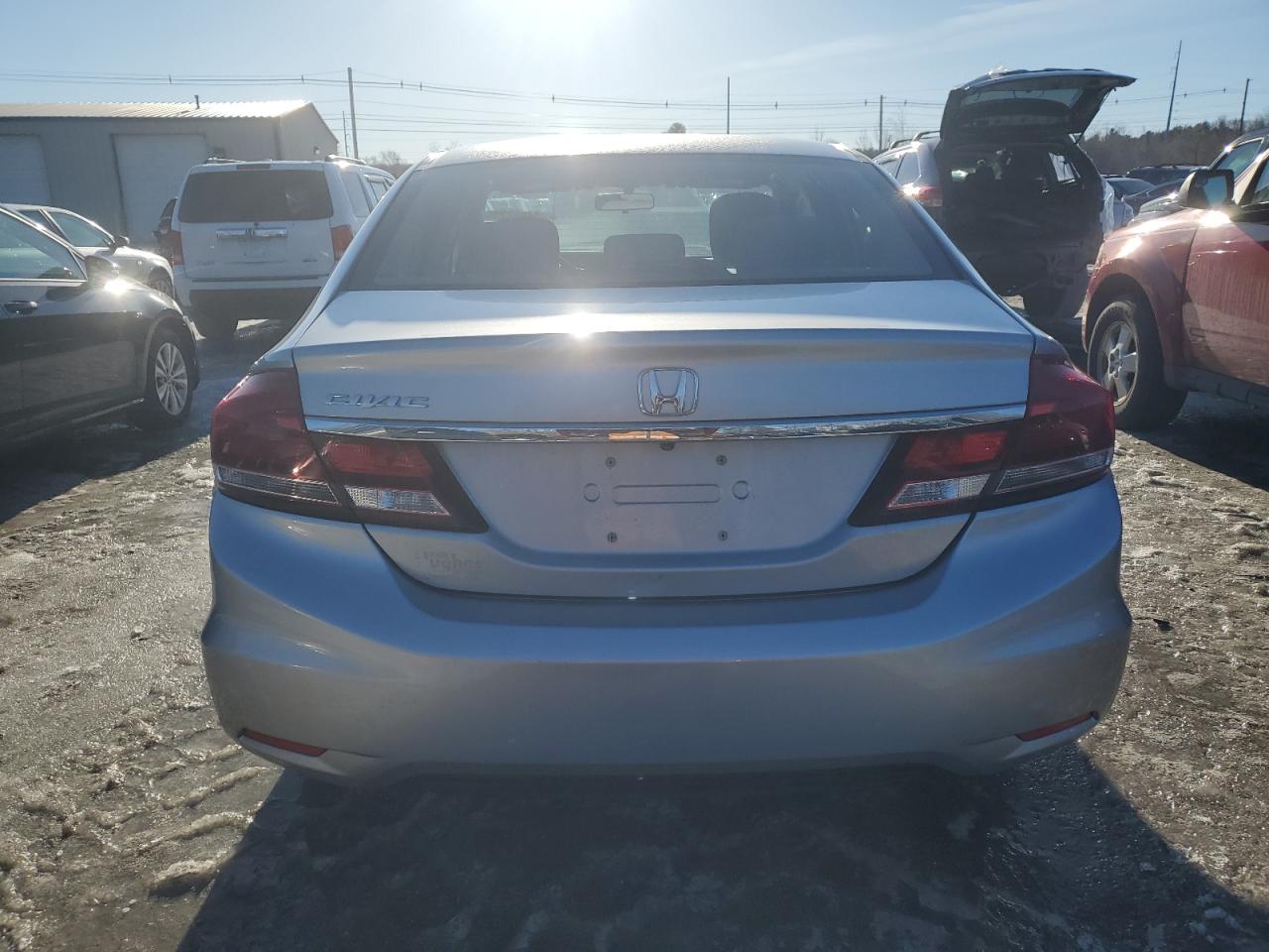 2013 Honda Civic VIN 19XFB2F59DE093228 Copart auction photo, side / rear end damage thumbnail 6