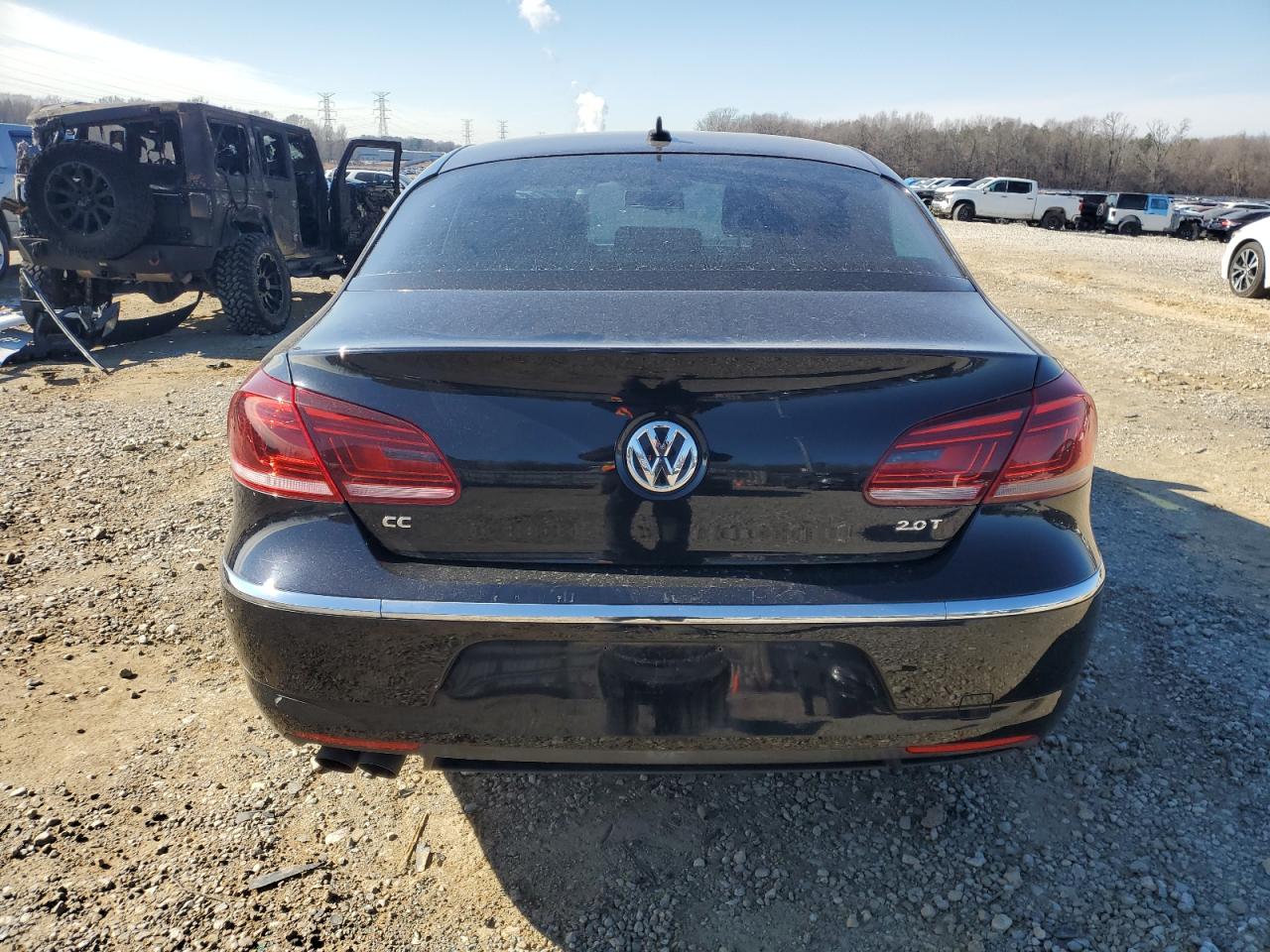 2013 Volkswagen Passat CC VIN WVWBN7AN8DE555400 Copart auction photo, front end / side damage thumbnail 6