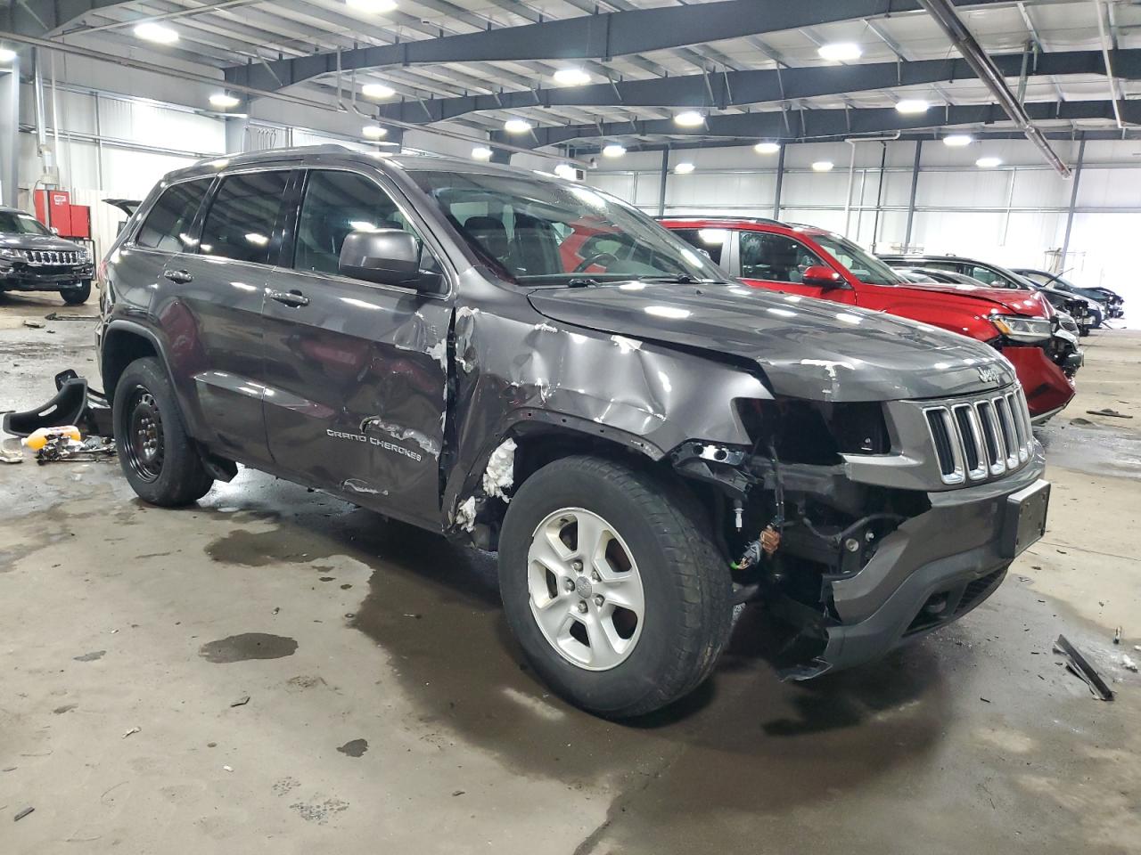 2016 Jeep Grand Cherokee VIN 1C4RJFAG2GC428101 Copart auction photo, front end / side damage thumbnail 4