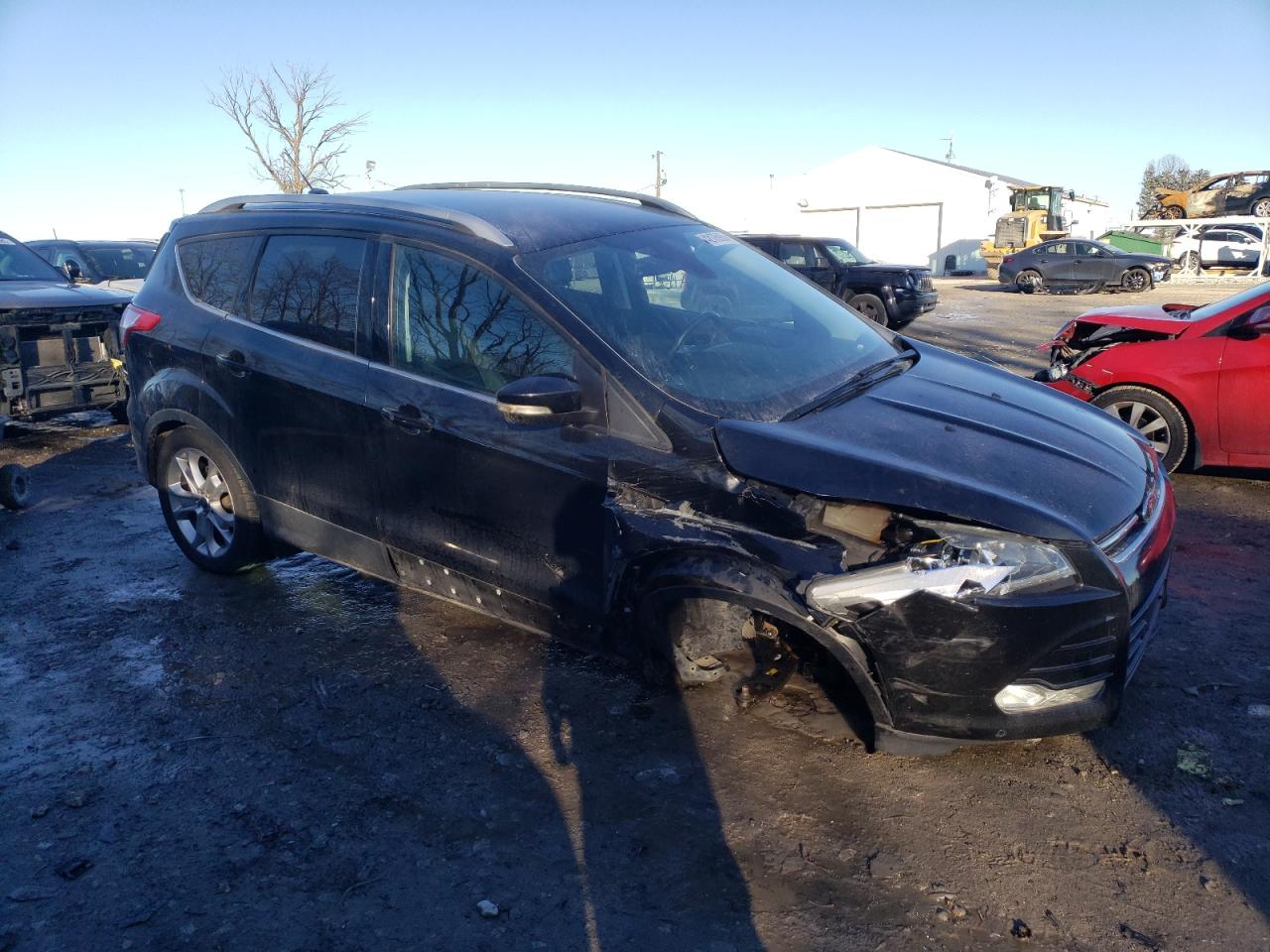 2014 Ford Escape VIN 1FMCU0JX6EUC74571 Copart auction photo, front end / minor dent/scratches damage thumbnail 4