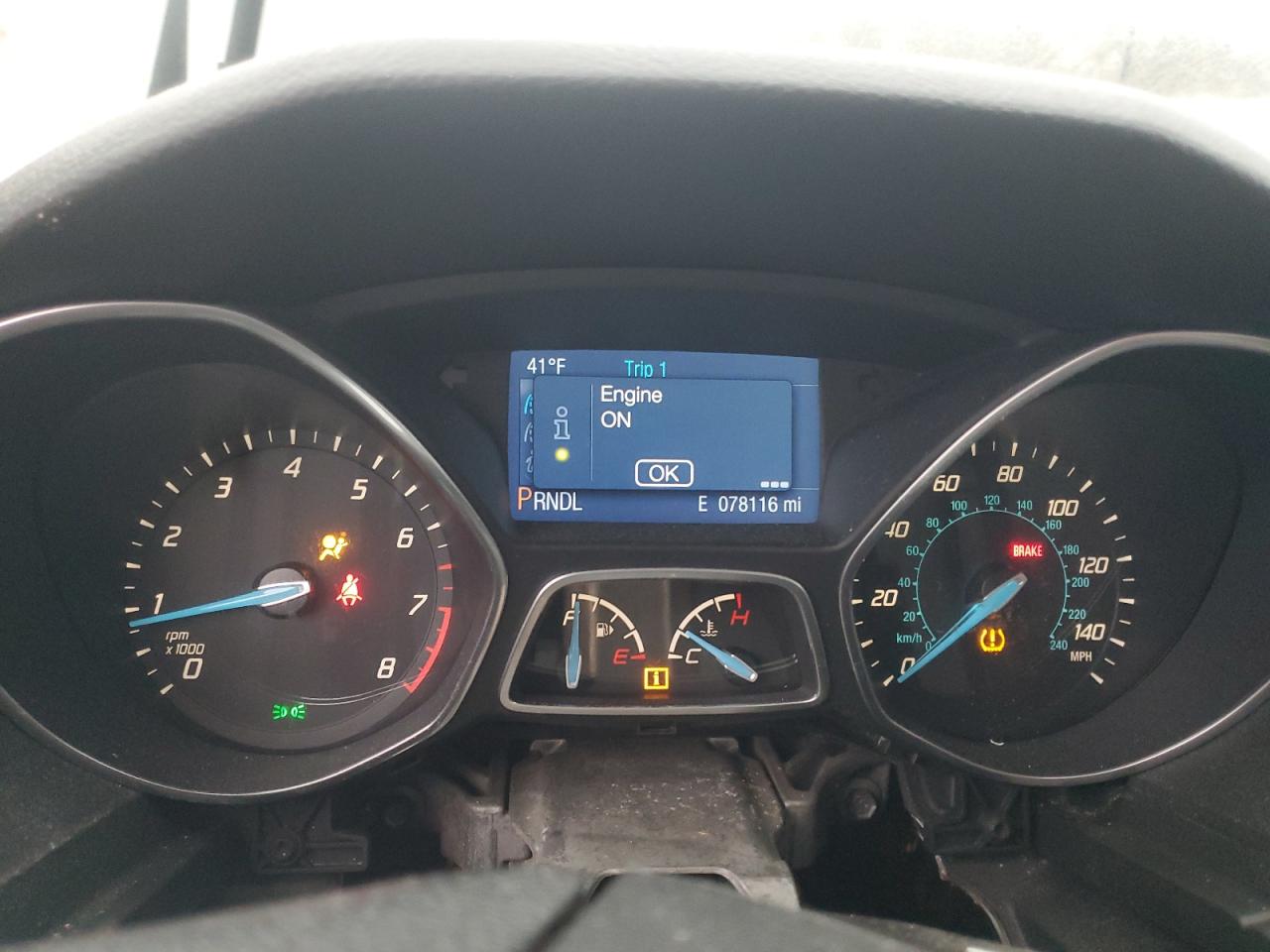 2014 Ford Focus VIN 1FADP3F24EL198021 Copart auction photo, front end damage thumbnail 9