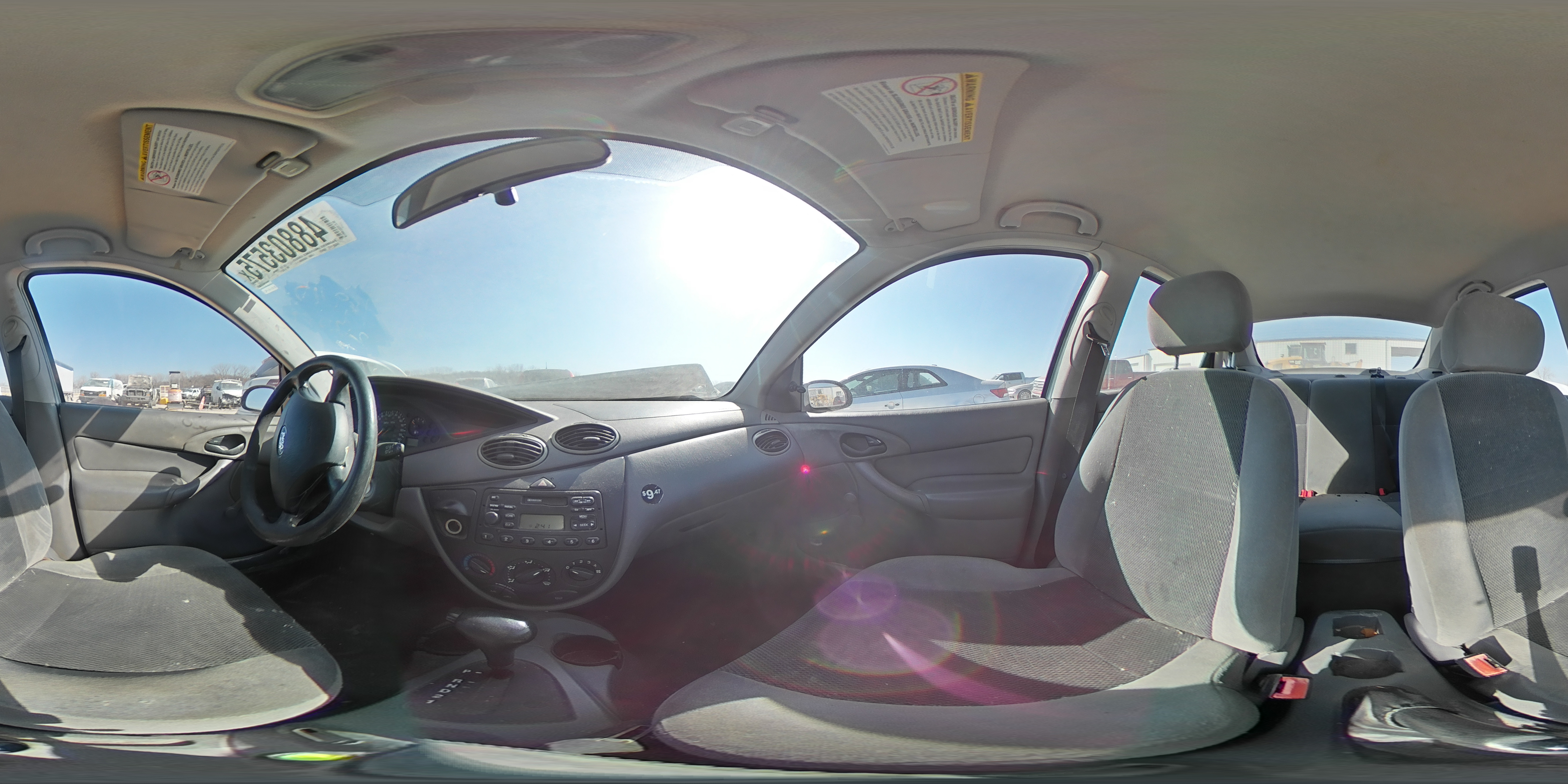 2003 Ford Focus VIN 1FAFP33P63W187283 Copart auction photo, front end damage thumbnail 12