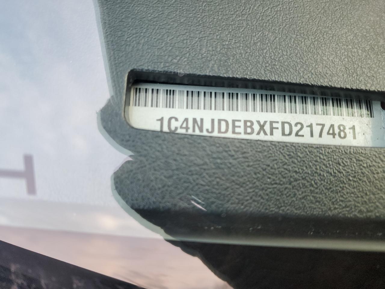 2015 Jeep Compass VIN 1C4NJDEBXFD217481 Copart auction photo, front end damage thumbnail 15