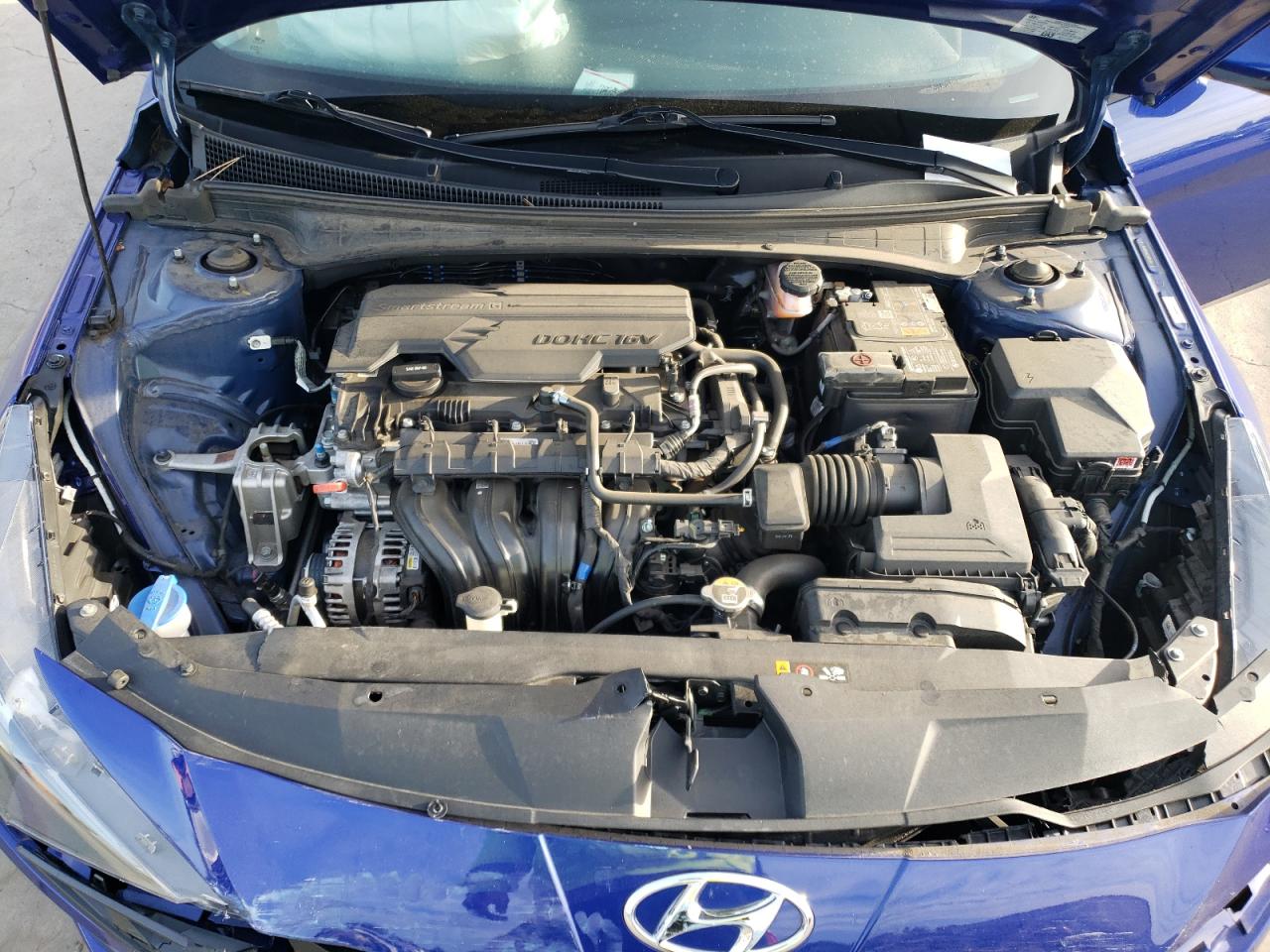 2022 Hyundai Elantra VIN 5NPLM4AG8NH081876 Copart auction photo, front end damage thumbnail 12