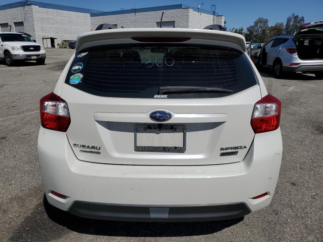 2013 Subaru Impreza VIN JF1GPAL63DH812695 Copart auction photo, front end / side damage thumbnail 6