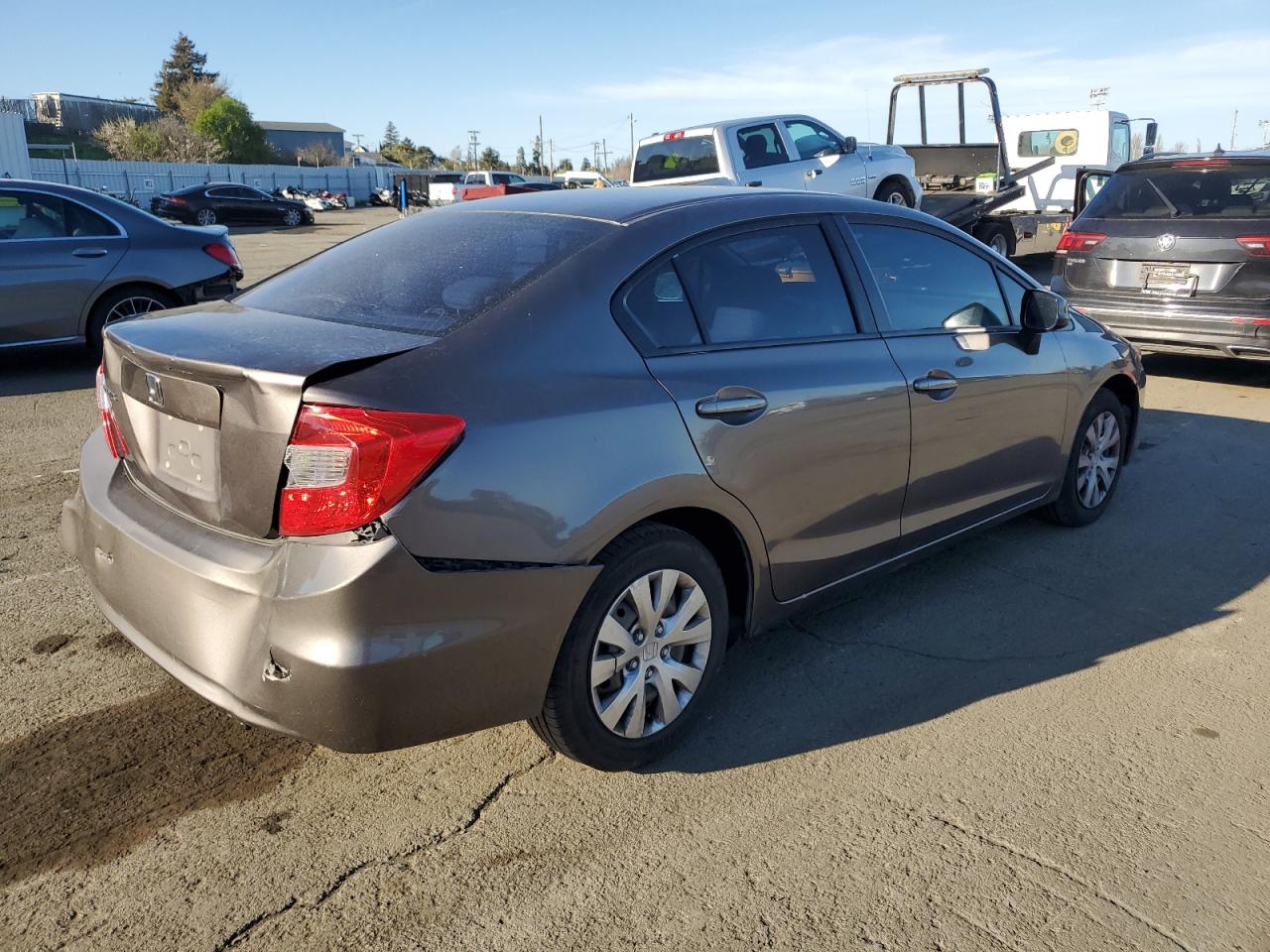 2012 Honda Civic VIN 19XFB2F5XCE354977 Copart auction photo, rear end damage thumbnail 3