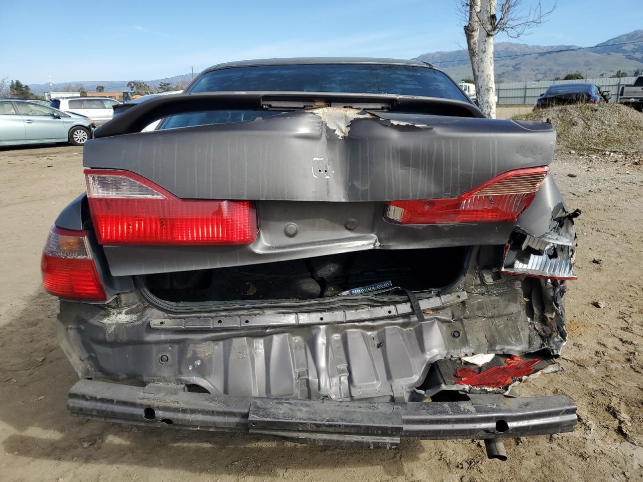 1998 Honda Accord VIN 1HGCG5649WA023426 Copart auction photo, rear end damage thumbnail 6