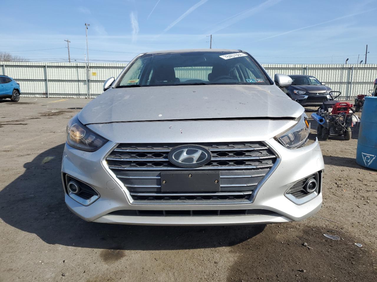 2018 Hyundai Accent VIN 3KPC34A31JE035465 Copart auction photo, front end / side damage thumbnail 5