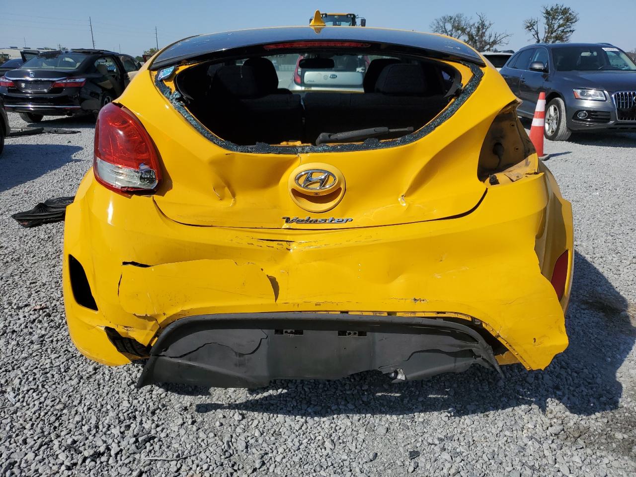 2016 Hyundai Veloster VIN KMHTC6AD5GU252186 Copart auction photo, rear end / front end damage thumbnail 6
