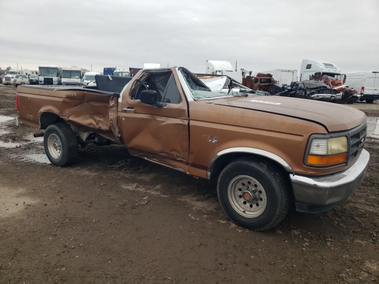 1994 Ford F-150 VIN 2FTEF15N4RCA56009 Copart auction photo, top/roof / side damage thumbnail 4