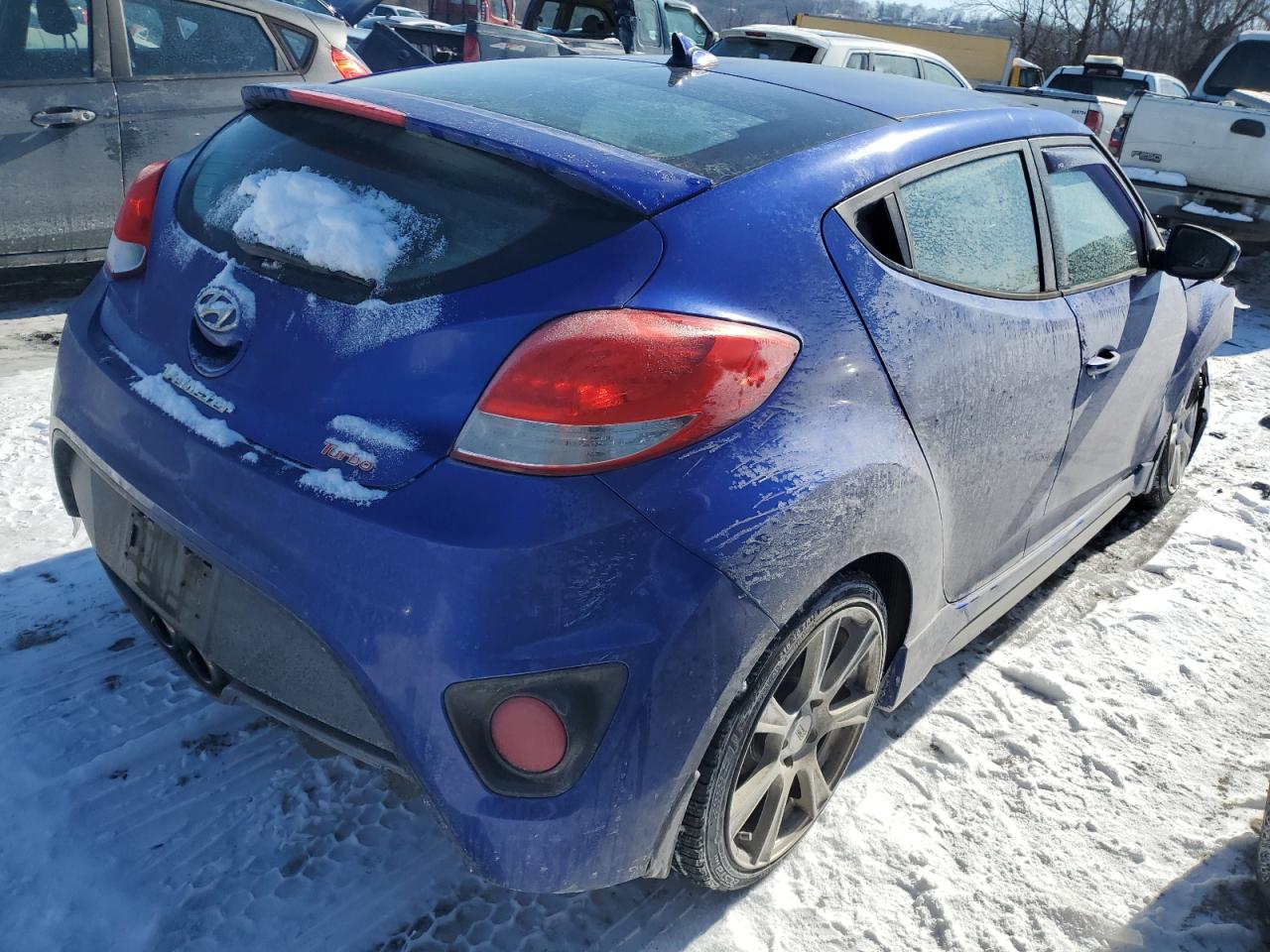 2013 Hyundai Veloster VIN KMHTC6AE8DU179075 Copart auction photo, front end damage thumbnail 3