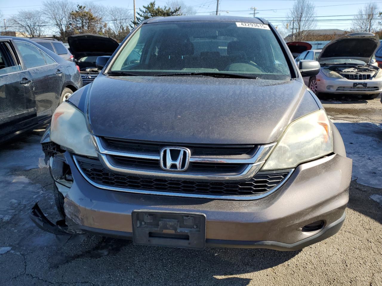 2010 Honda CR-V VIN 3CZRE4H59AG703331 Copart auction photo, front end damage thumbnail 5