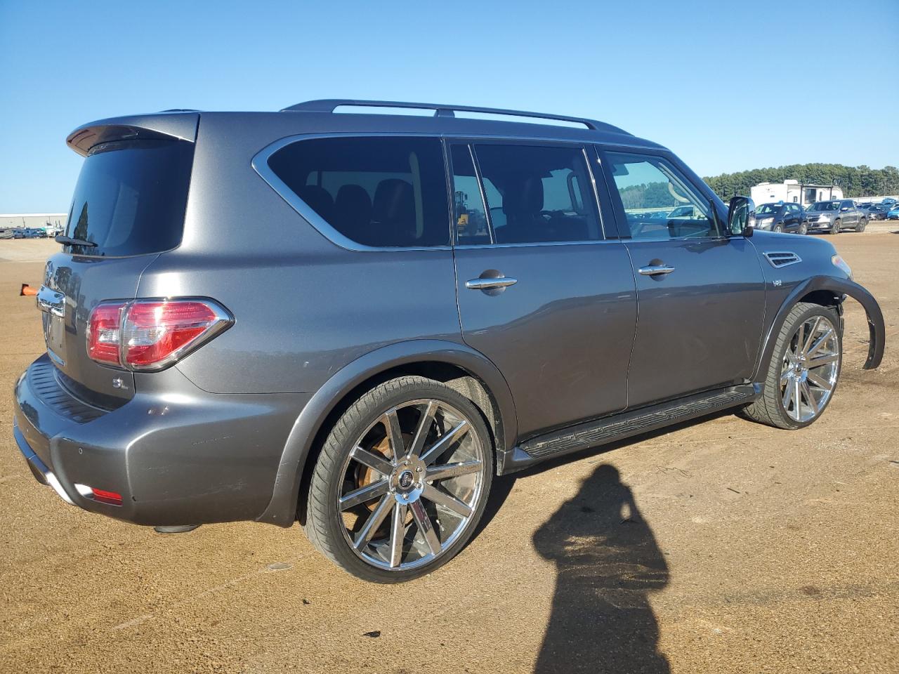 2019 Nissan Armada VIN JN8AY2ND9KX009332 Copart auction photo, front end damage thumbnail 3