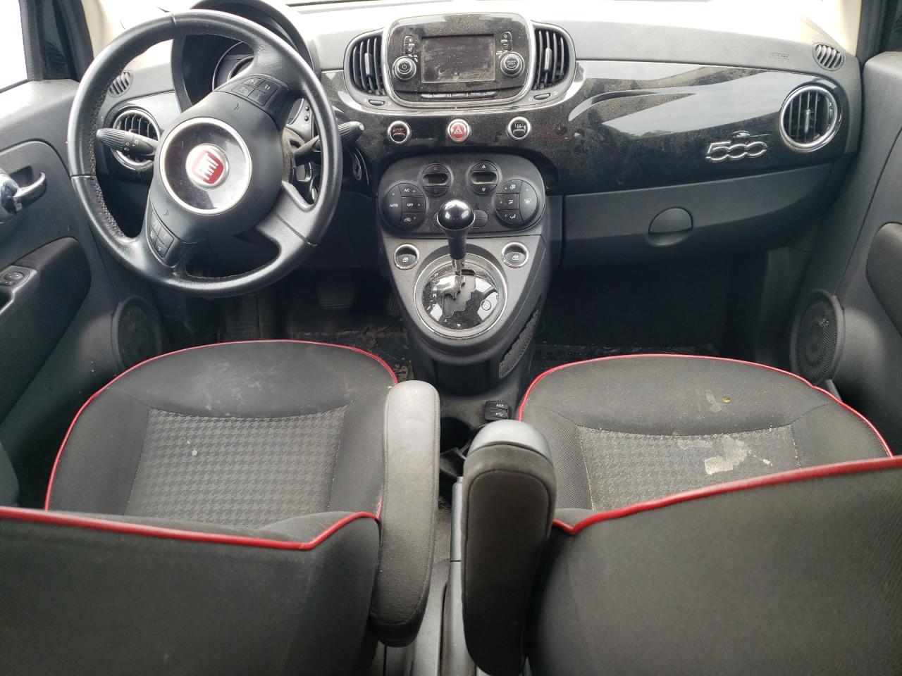 2017 Fiat 500 VIN 3C3CFFKR3HT556395 Copart auction photo, rear end / front end damage thumbnail 8