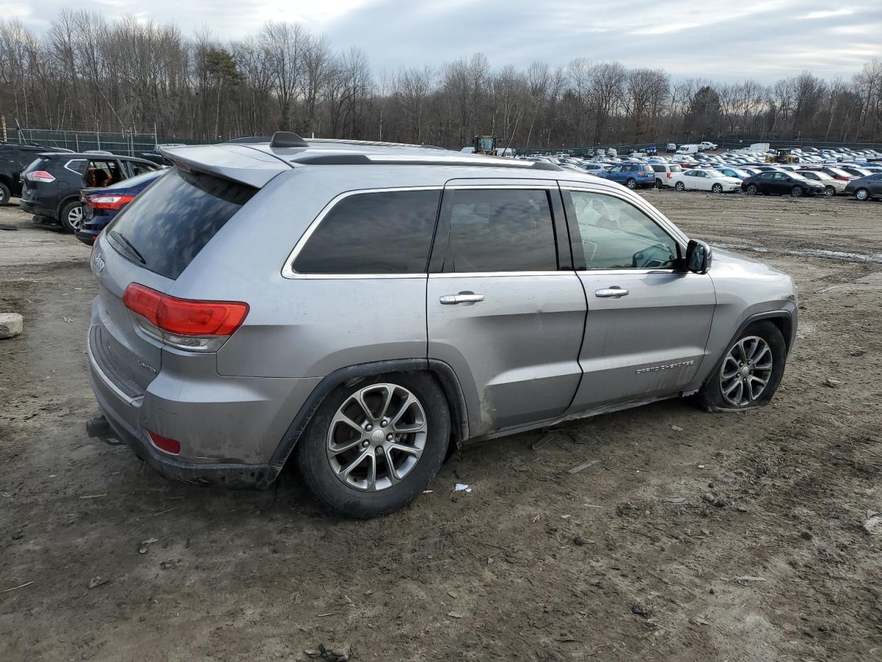2014 Jeep Grand Cherokee VIN 1C4RJFBG5EC302925 Copart auction photo, front end / rear end damage thumbnail 3