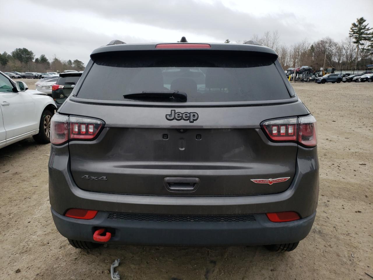 2019 Jeep Compass VIN 3C4NJDDB5KT702844 Copart auction photo, side / front end damage thumbnail 6