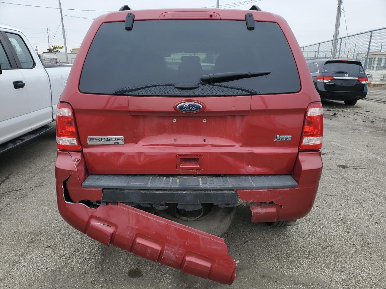 2012 Ford Escape VIN 1FMCU9DG8CKA48752 Copart auction photo, rear end damage thumbnail 6