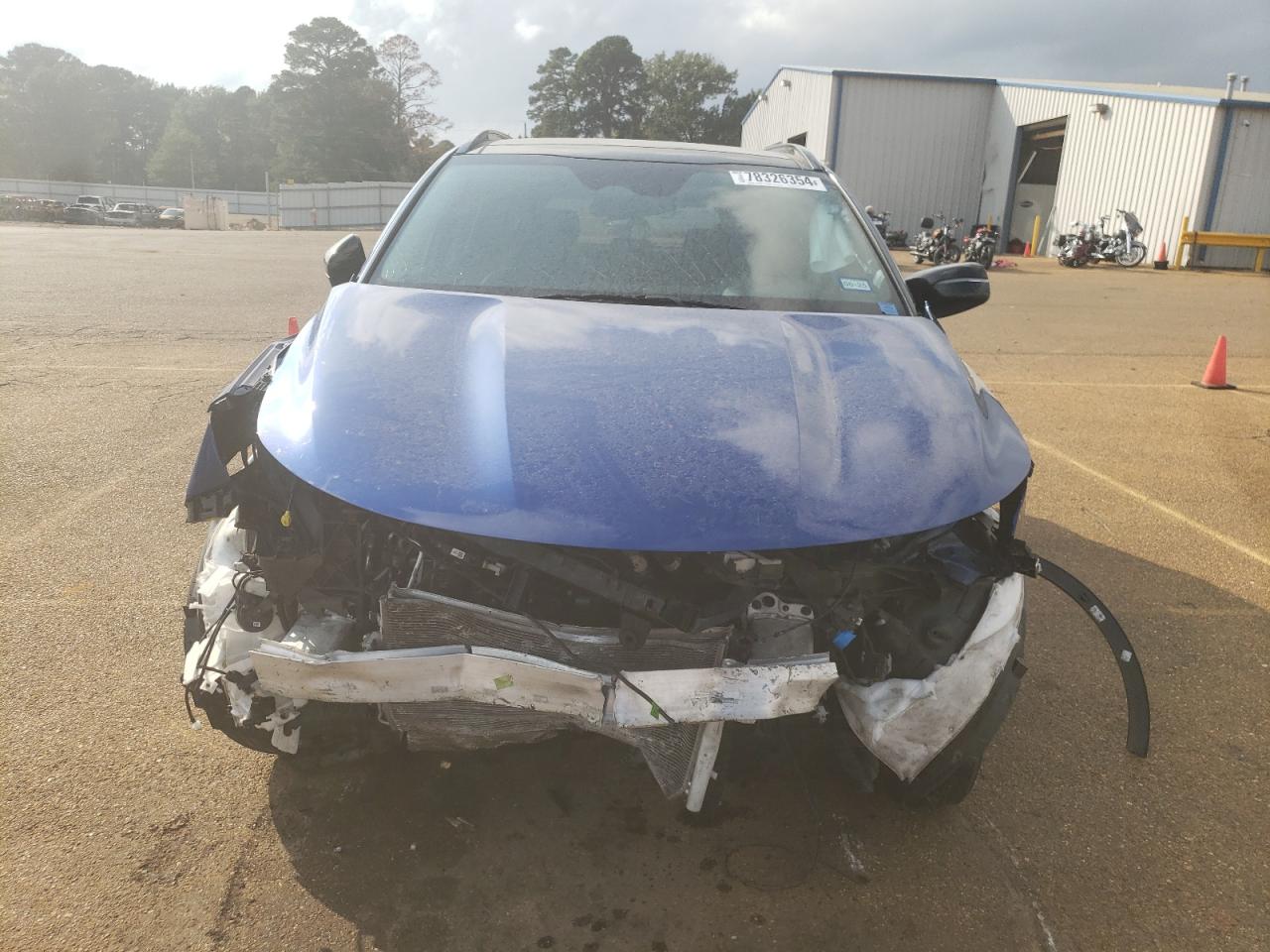 2022 KIA Sorento VIN 5XYRL4LC7NG124473 Copart auction photo, front end / side damage thumbnail 5