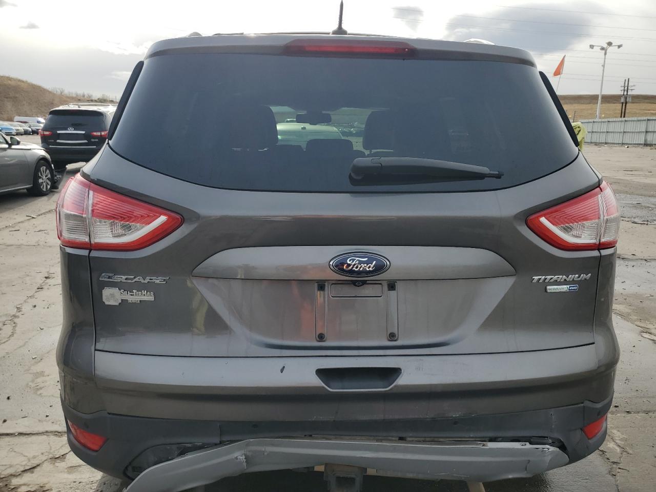2013 Ford Escape VIN 1FMCU9J94DUD69487 Copart auction photo, rear end / front end damage thumbnail 6