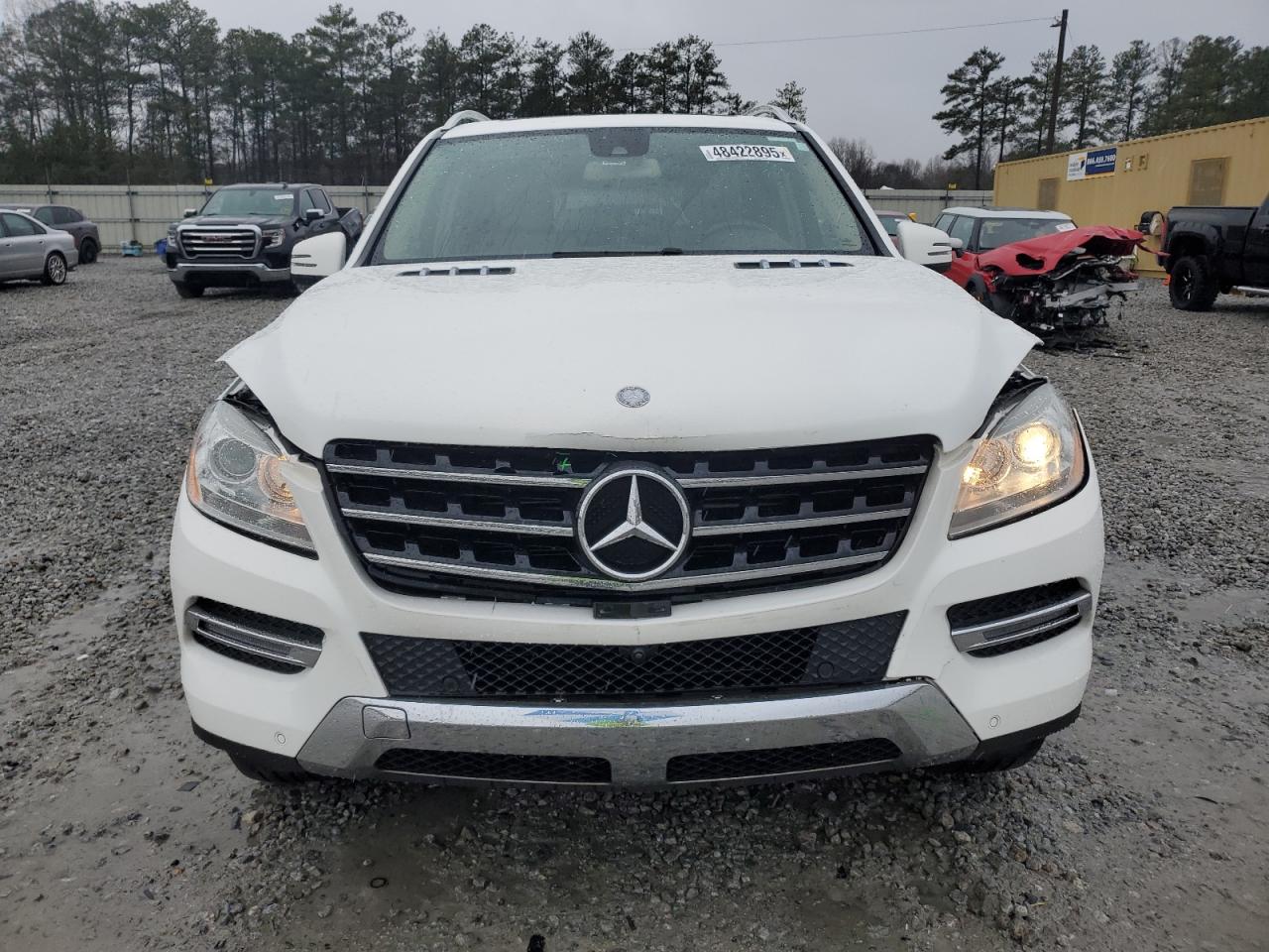 2014 Mercedes-Benz M-klasse VIN 4JGDA5JBXEA375242 Copart auction photo, front end / undercarriage damage thumbnail 5