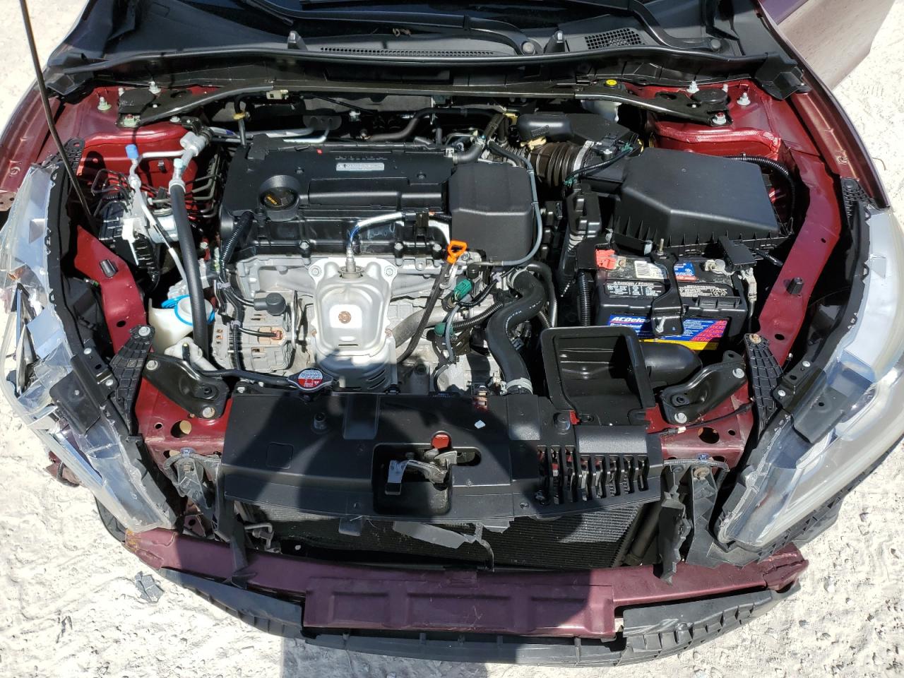 2016 Honda Accord VIN 1HGCR2F80GA198838 Copart auction photo, front end / side damage thumbnail 12