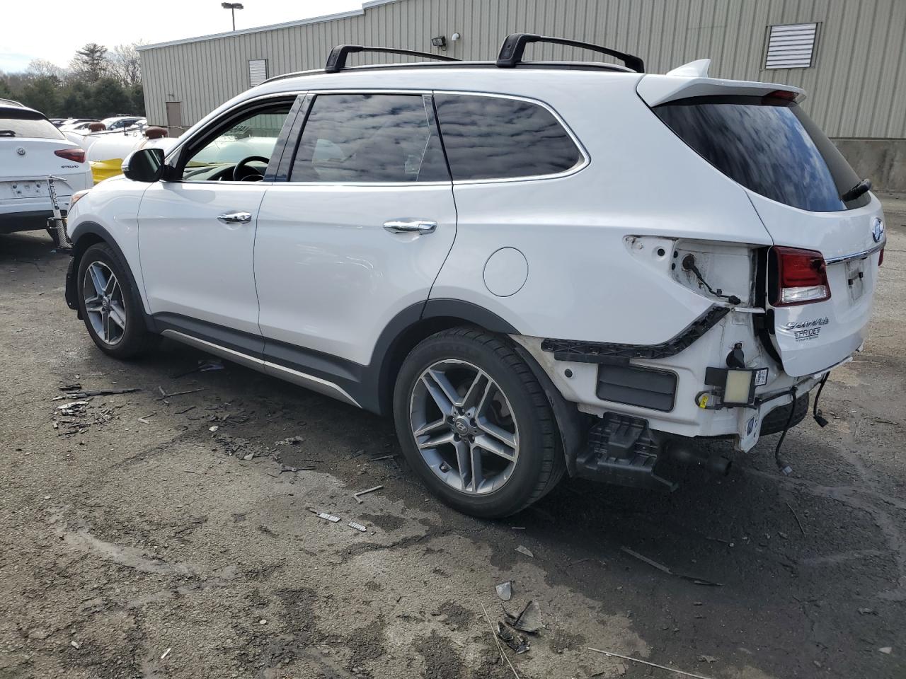 2018 Hyundai Santa Fe VIN KM8SRDHF6JU277403 Copart auction photo, rear end / front end damage thumbnail 2