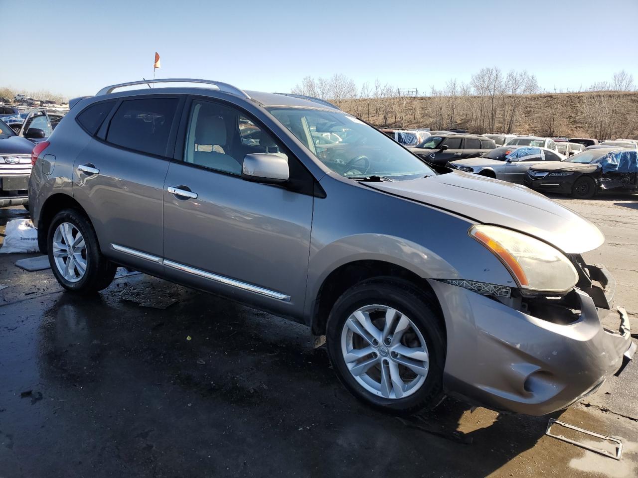 2012 Nissan Rogue VIN JN8AS5MV5CW378077 Copart auction photo, front end damage thumbnail 4