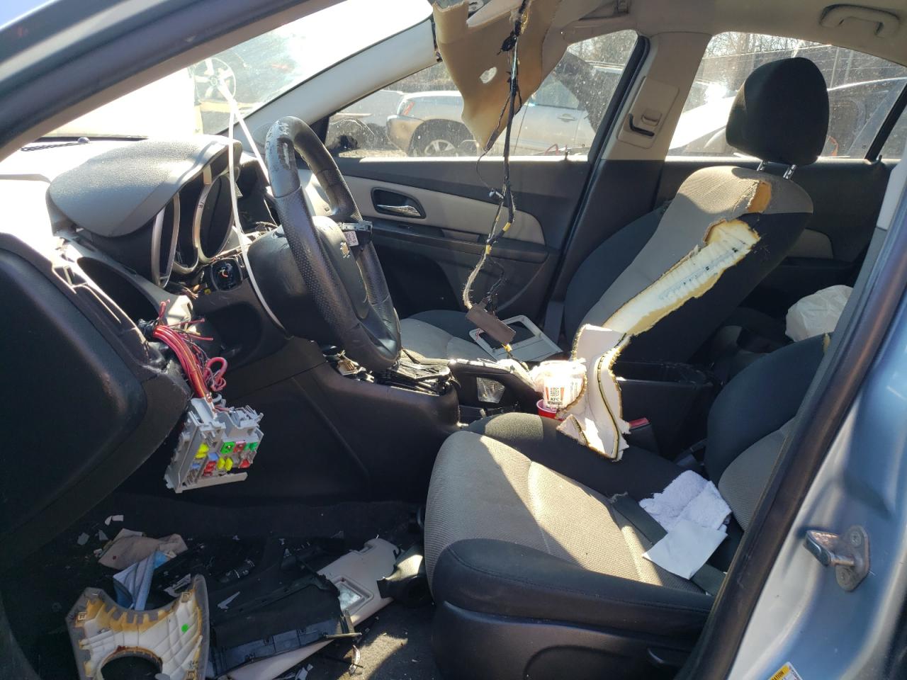 2012 Chevrolet Cruze VIN 1G1PC5SH0C7206042 Copart auction photo, vandalism damage thumbnail 7