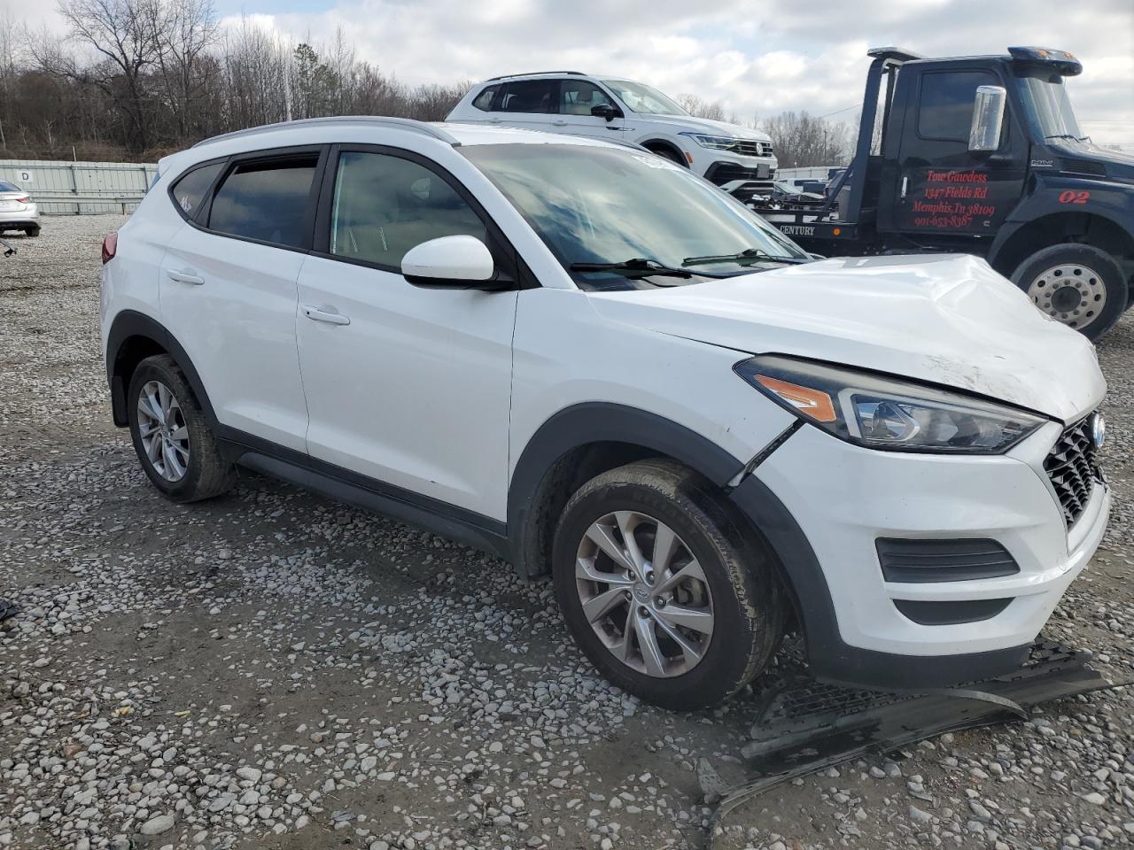 2019 Hyundai Tucson VIN KM8J33A44KU948102 Copart auction photo, front end damage thumbnail 4