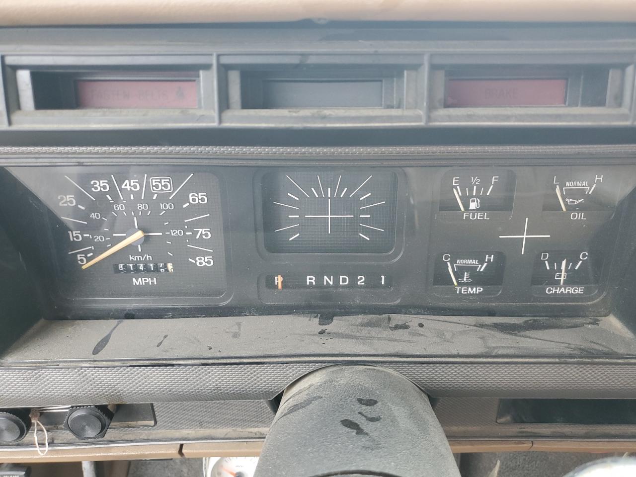 1986 Ford F250 VIN 1FTHF25LXGPB85112 Copart auction photo, rear end damage thumbnail 9