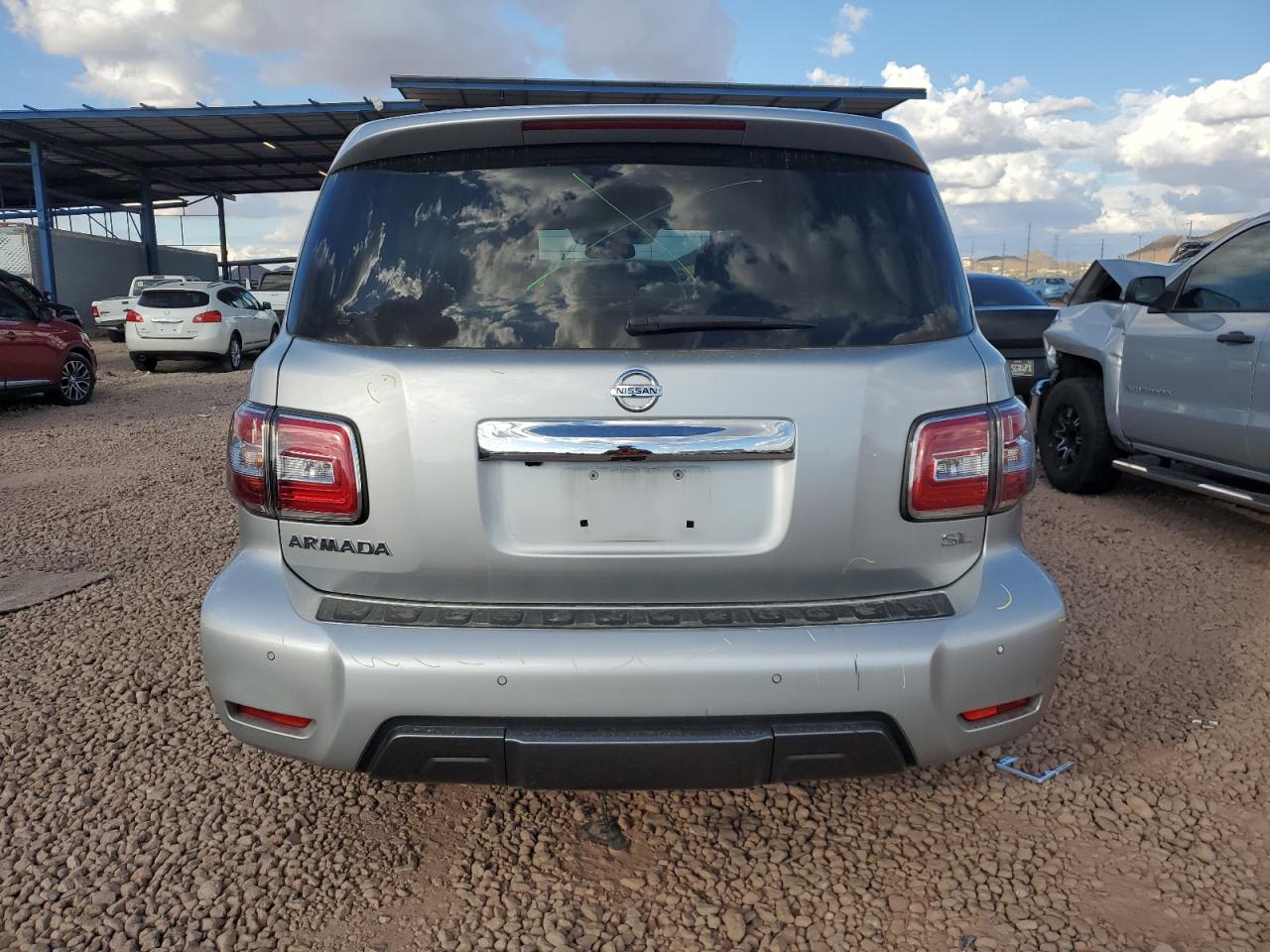 2019 Nissan Armada VIN JN8AY2ND3K9085021 Copart auction photo, front end damage thumbnail 6