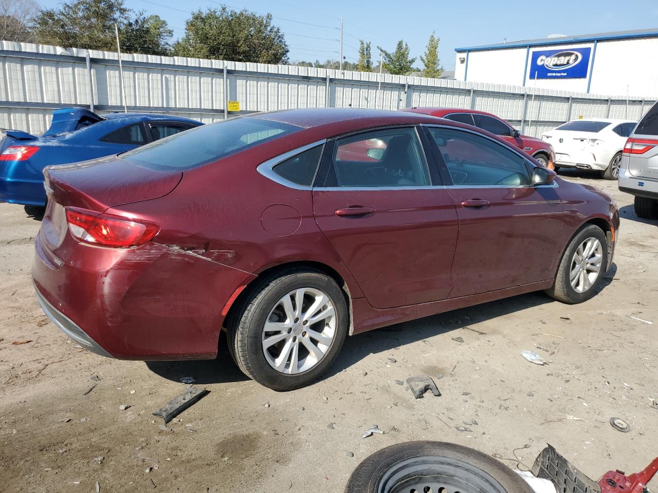 2016 Chrysler 200 VIN 1C3CCCABXGN117088 Copart auction photo, side / front end damage thumbnail 3