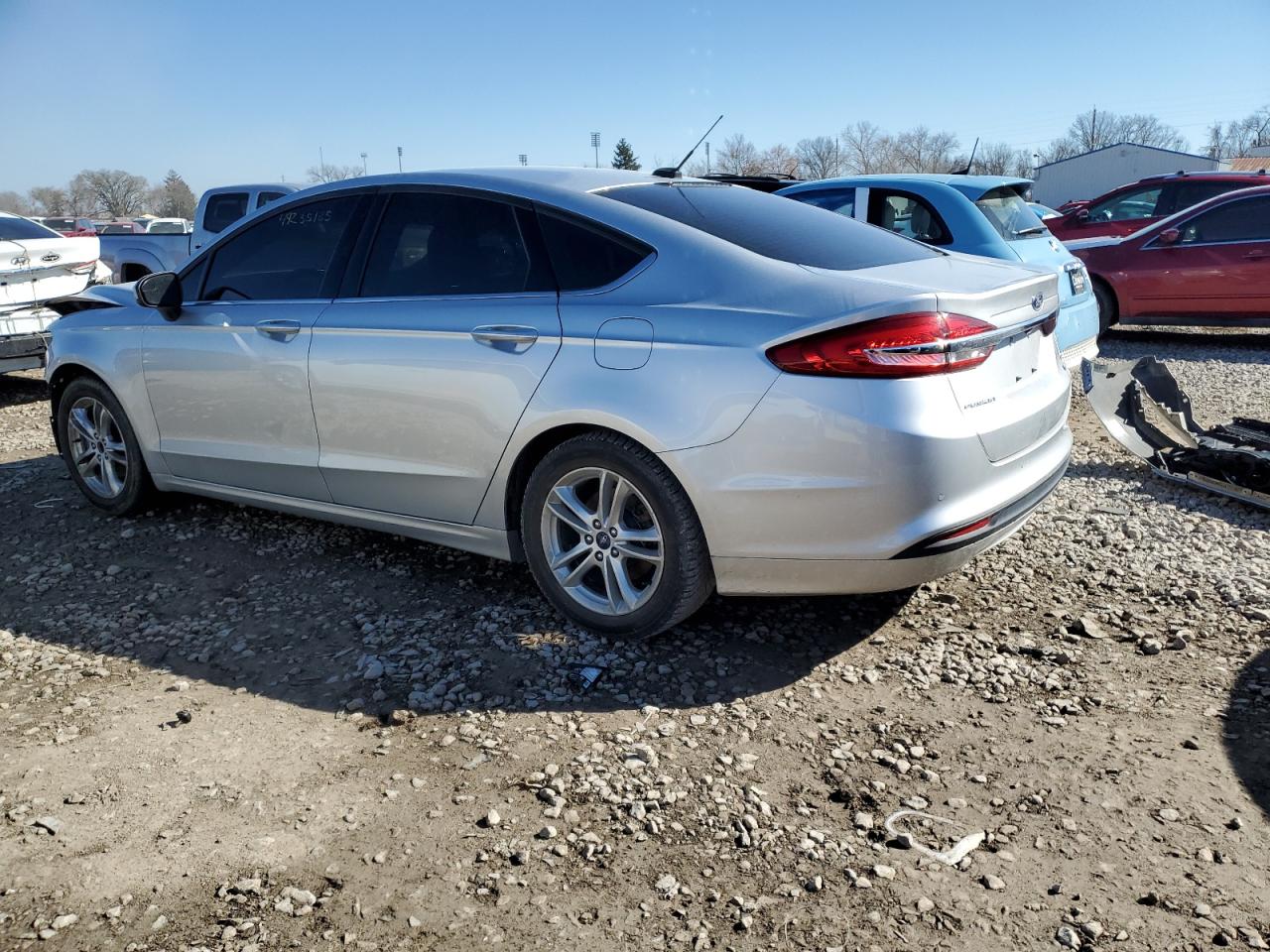 2018 Ford Fusion VIN 3FA6P0HD4JR160547 Copart auction photo, front end damage thumbnail 2