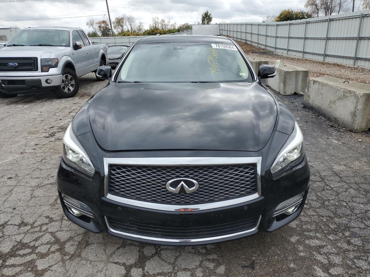 2018 Infiniti Q70 VIN JN1BY1PP0JM330583 Copart auction photo, front end / rear end damage thumbnail 5