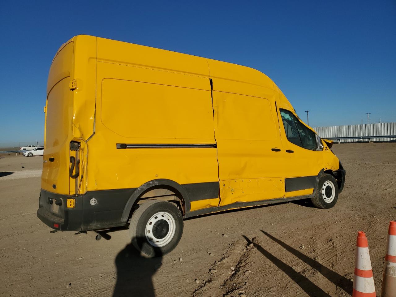 2023 Ford Transit VIN 1FTBR1X89PKA25414 Copart auction photo, all over damage thumbnail 3